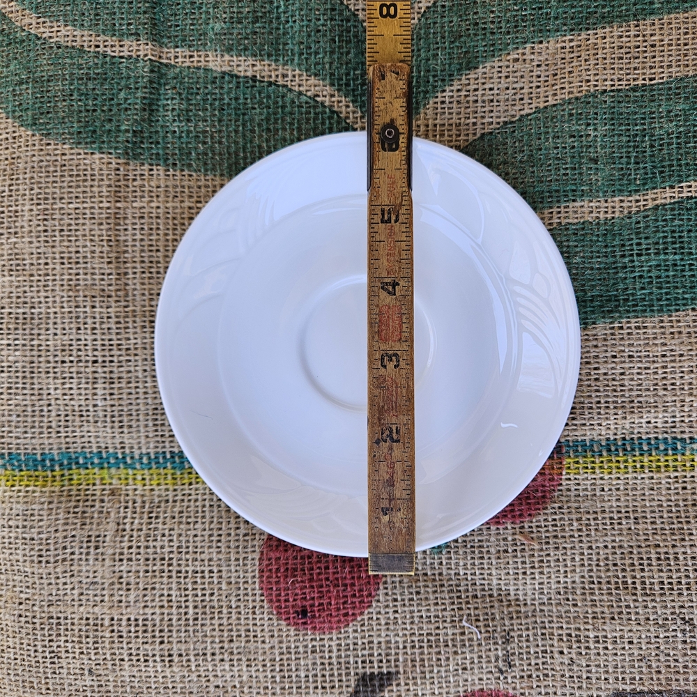 Lenox Snowdrift Solid White Saucer Vintage Made in USA - Picture 3 of 12